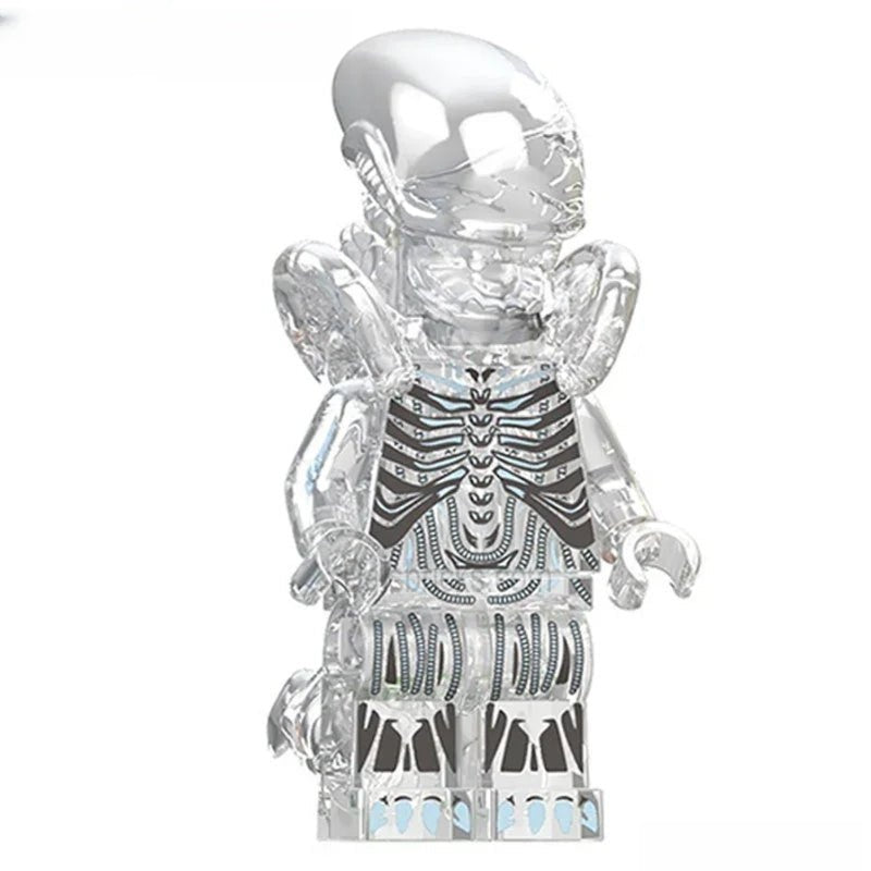 Alien Xenomorph transparent Lego Minifigures custom Toys