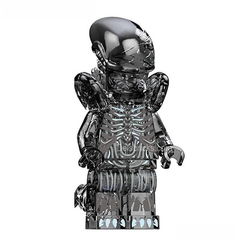 Aliens Xenomorph transparent black Lego Minifigures custom toys