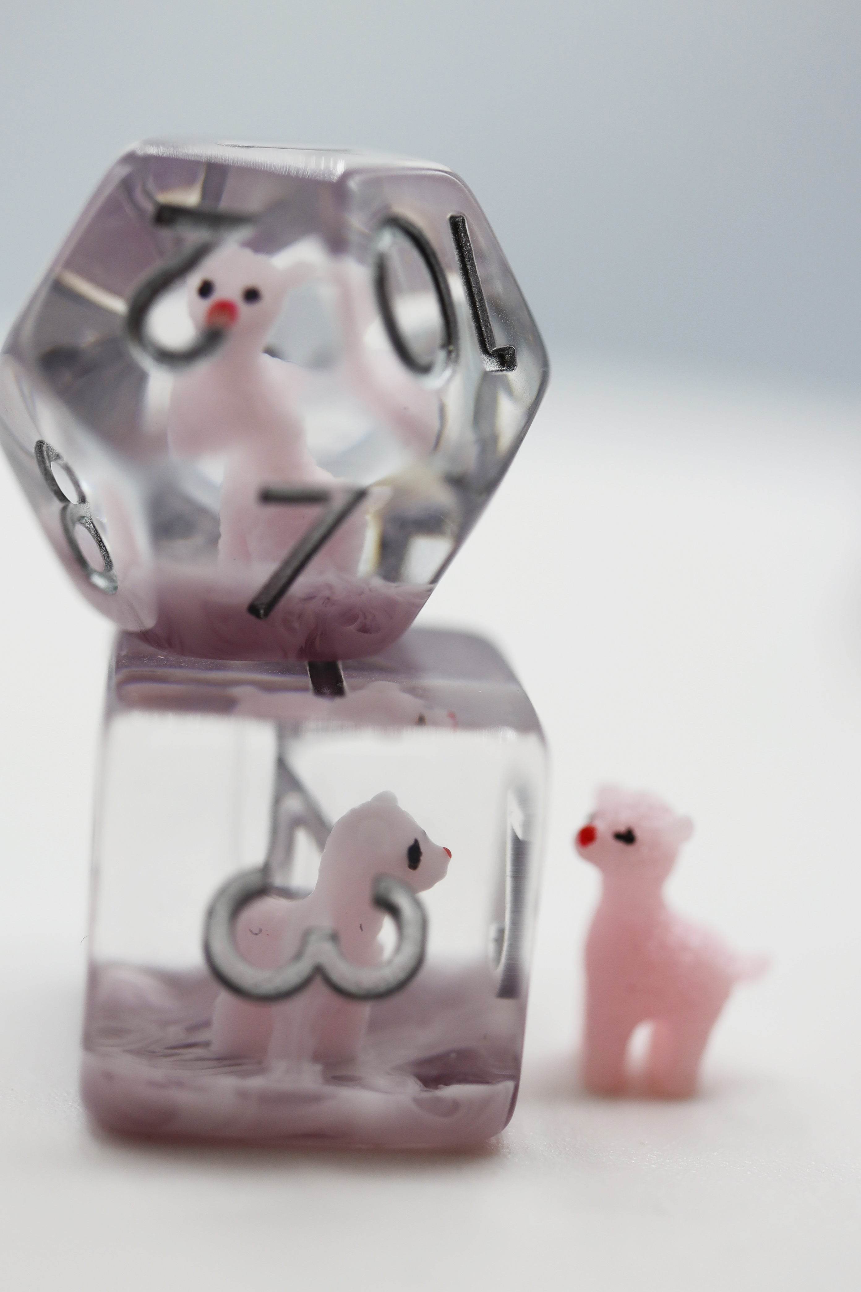 Pink Alpaca RPG Dice Set - 