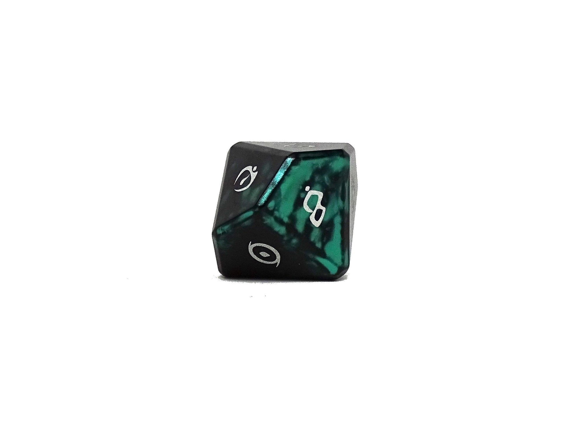 Aluminum Elite Dice of the Elvenkind - Green 7 Dice Set