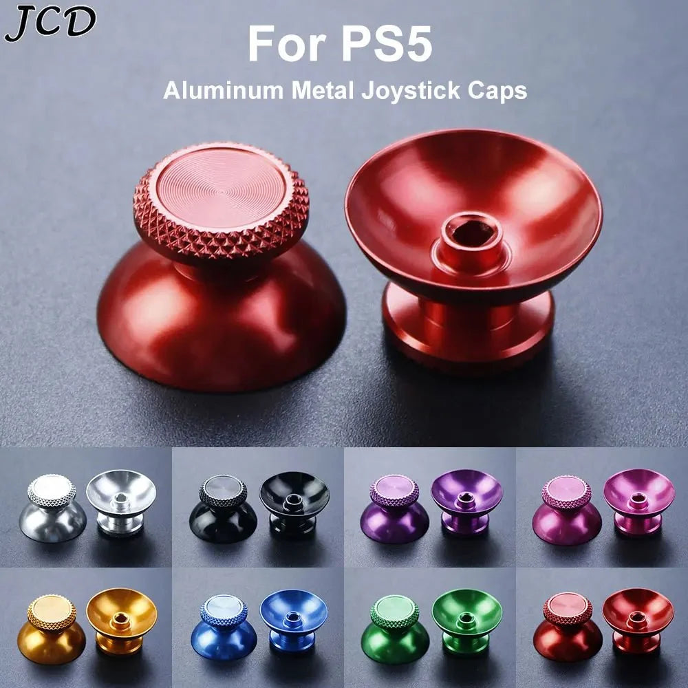 Aluminum Metal Joystick Thumbstick Caps | Premium Replacement Grip Covers for PS5 Controllers