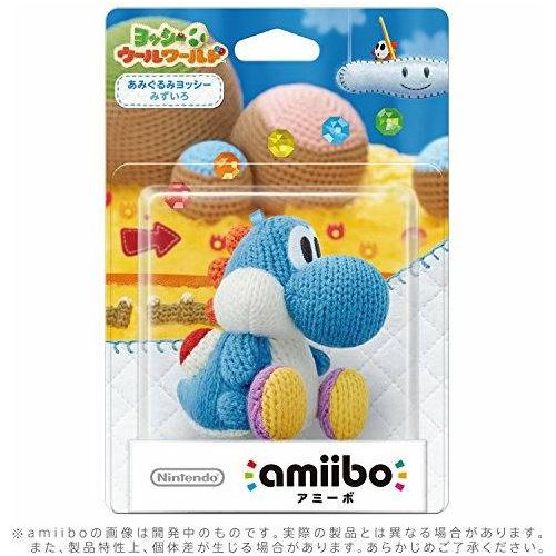 Amiibo Light Blue Yoshi Wooly World Action Figure