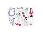Amy Winehouse Tattoo and Wig Set - 