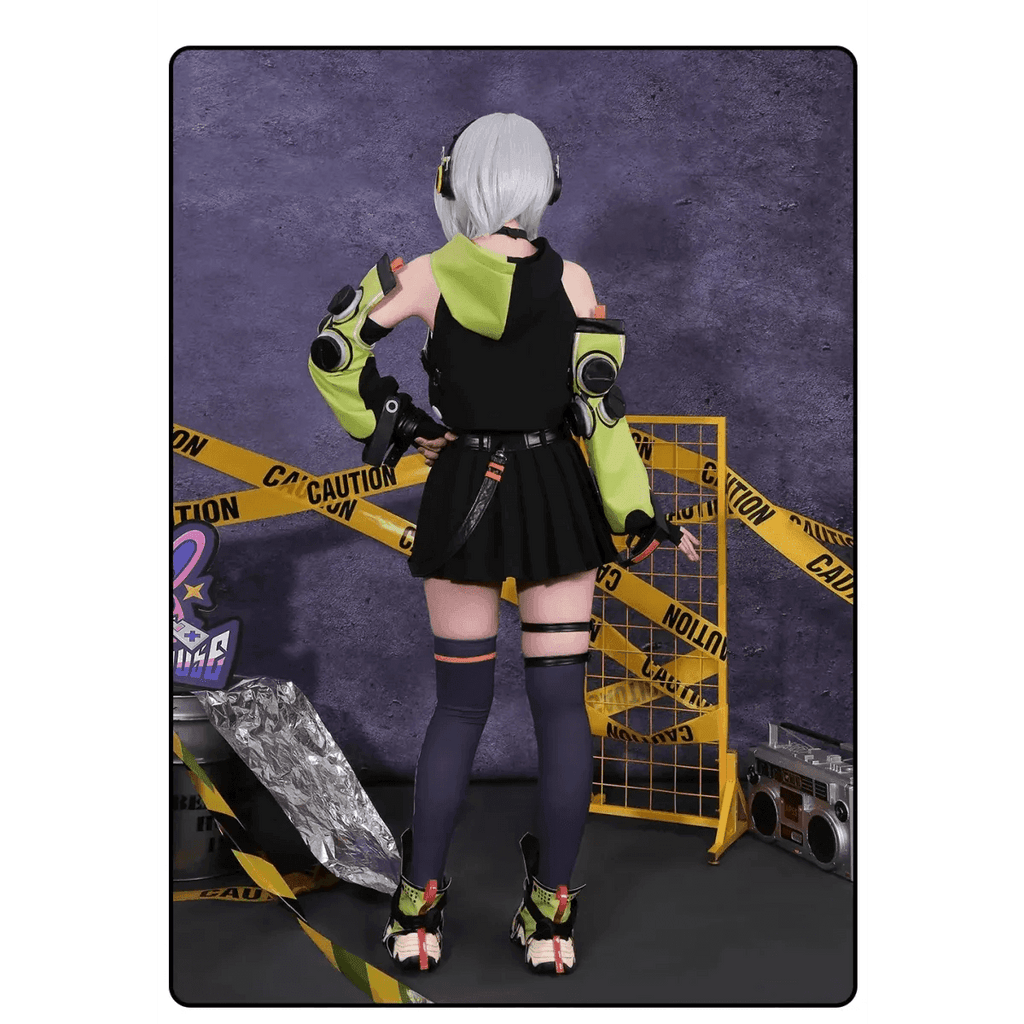 Anby Demara Cosplay Costume – Zenless Zone Zero Outfit with Props - S / Full Set(with wig)