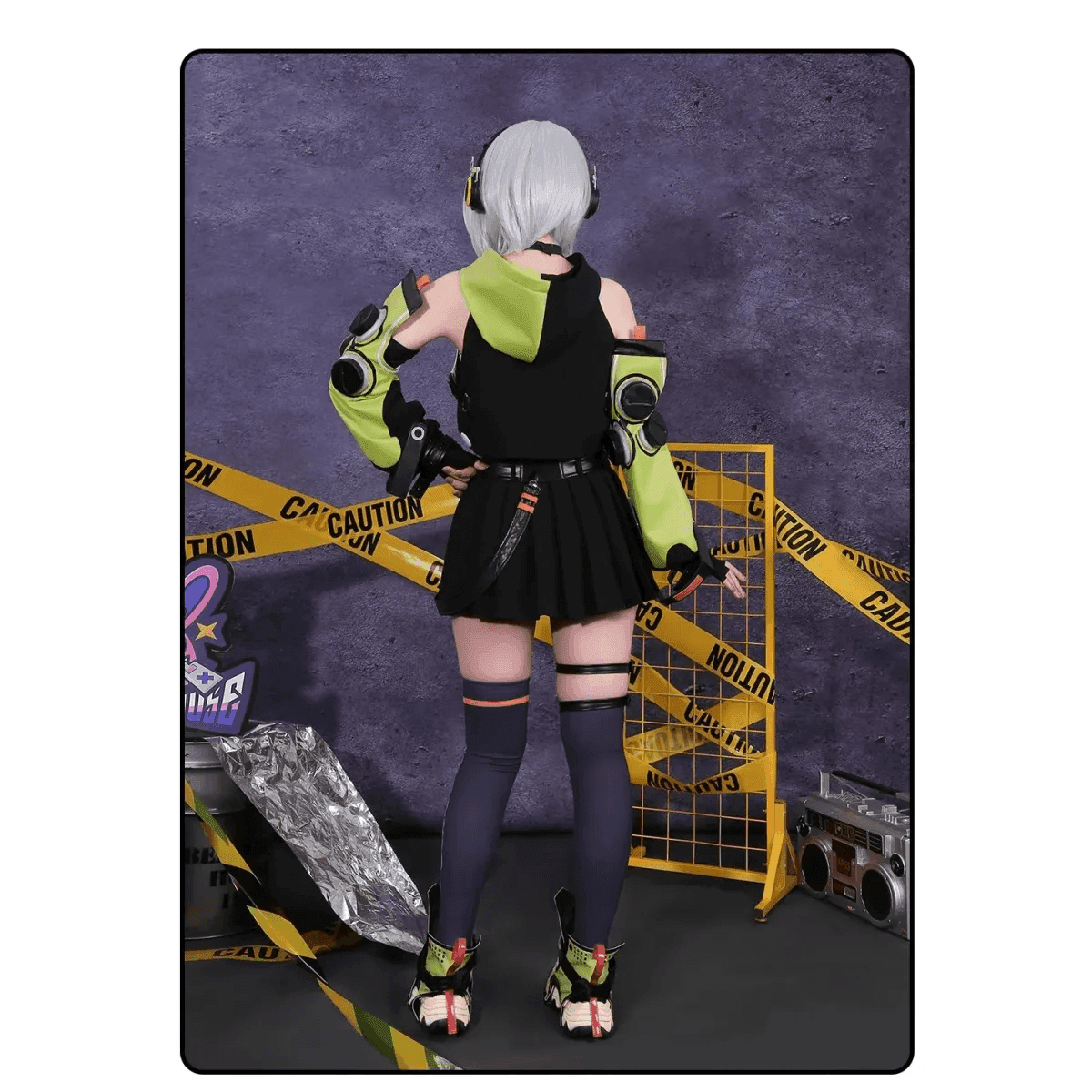 Anby Demara Cosplay Costume – Zenless Zone Zero Outfit with Props - S / Full Set(with wig)