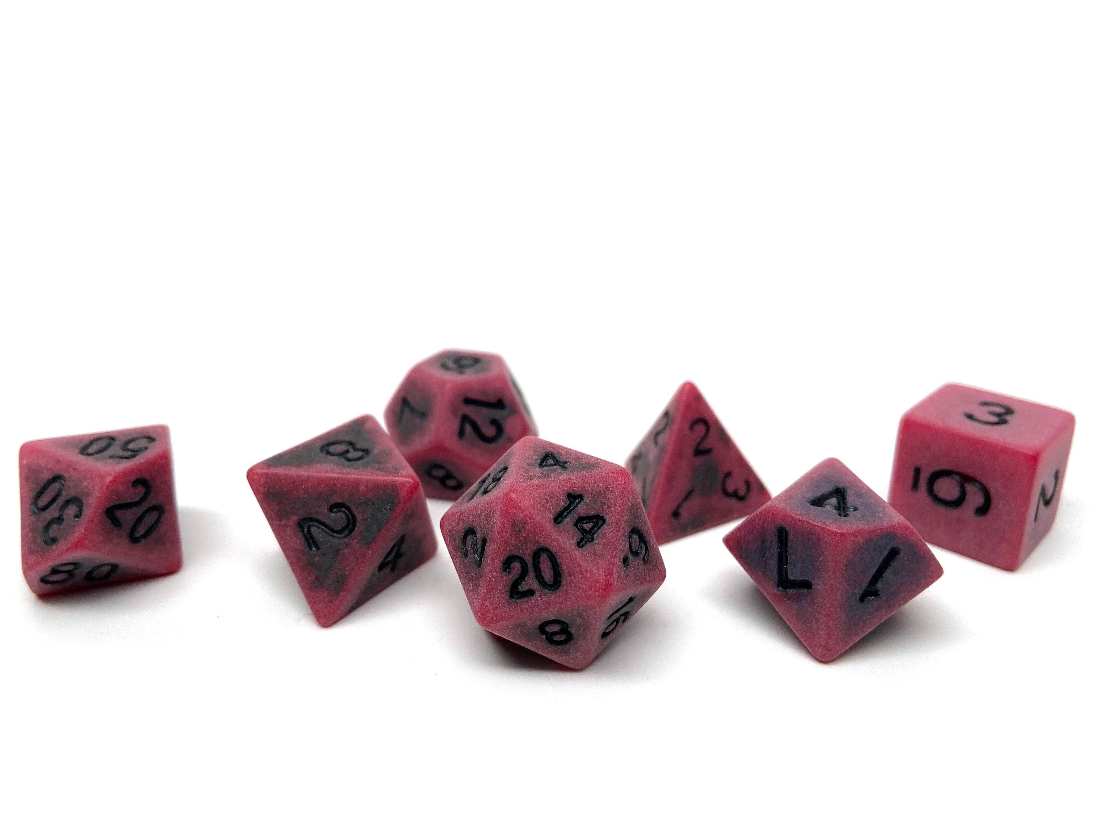 Ancient Brimstone Dice Collection - 7 Piece Set - 