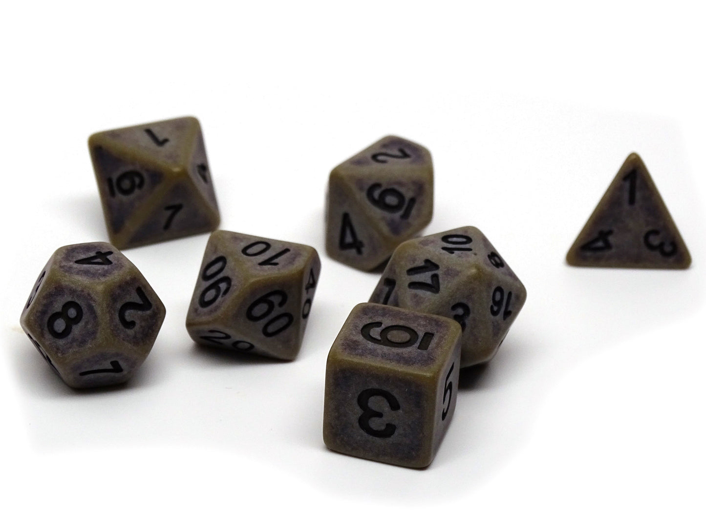 Ancient Ground Dice Collection - 7 Piece Set