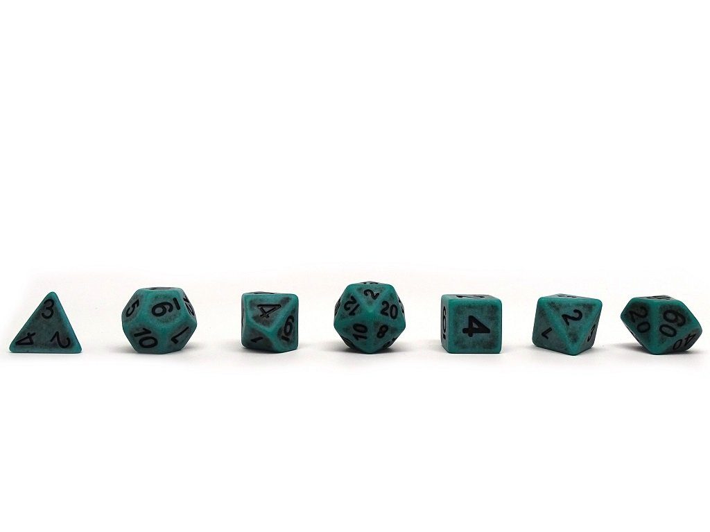 Ancient Moss Dice Collection - 7 Piece Set