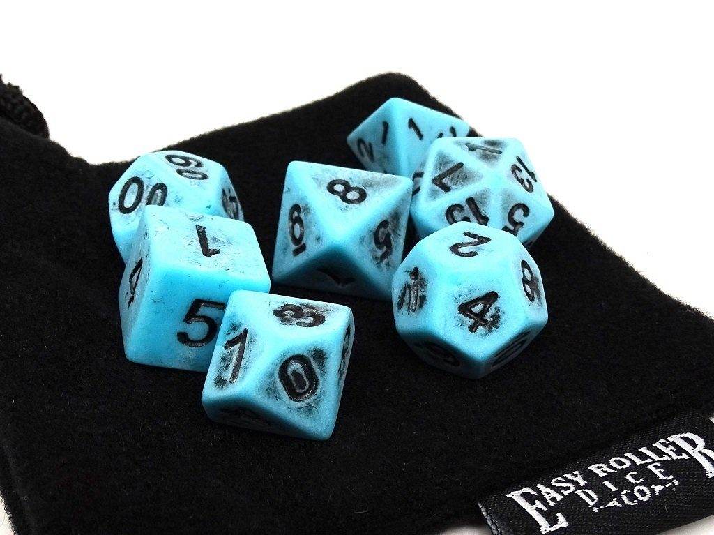 Ancient Topaz Dice Collection - 7 Piece Set - 