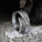 Angel Wing Stainless Steel Ring - Stainless Steel / 7
