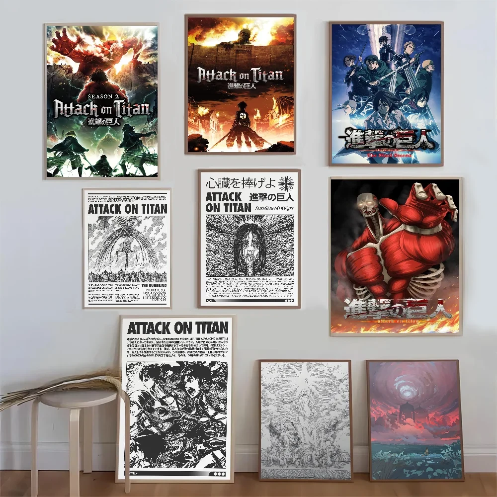 Anime A-Attack on Titans Poster Good Quality Prints and Posters HD Quality Poster Wall Art Painting Study Home Decor