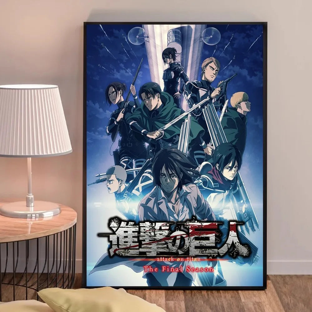 Anime A-Attack on Titans Poster Good Quality Prints and Posters HD Quality Poster Wall Art Painting Study Home Decor