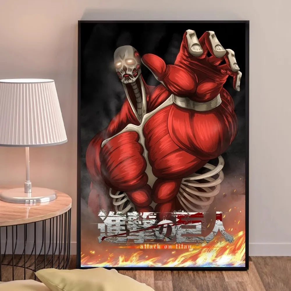 Anime A-Attack on Titans Poster Good Quality Prints and Posters HD Quality Poster Wall Art Painting Study Home Decor