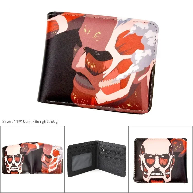 Anime Attack on Titan AOT Scout Legion Men's Wallets Levi Woman Card Holders Purse