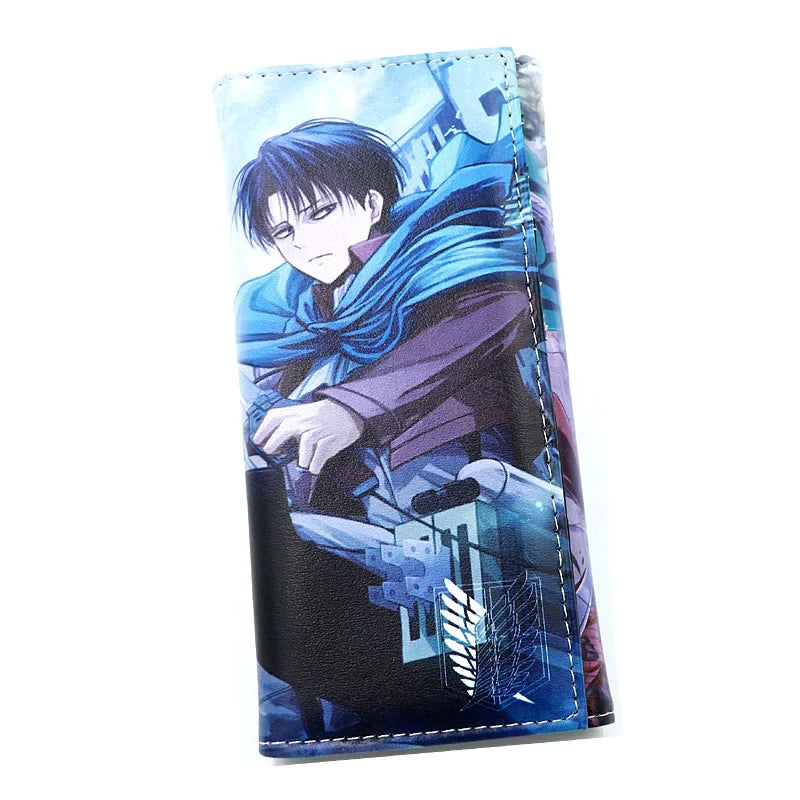 Anime Attack on Titan Long PU Leather Wallet Cartoon Multi-card Holder Purse