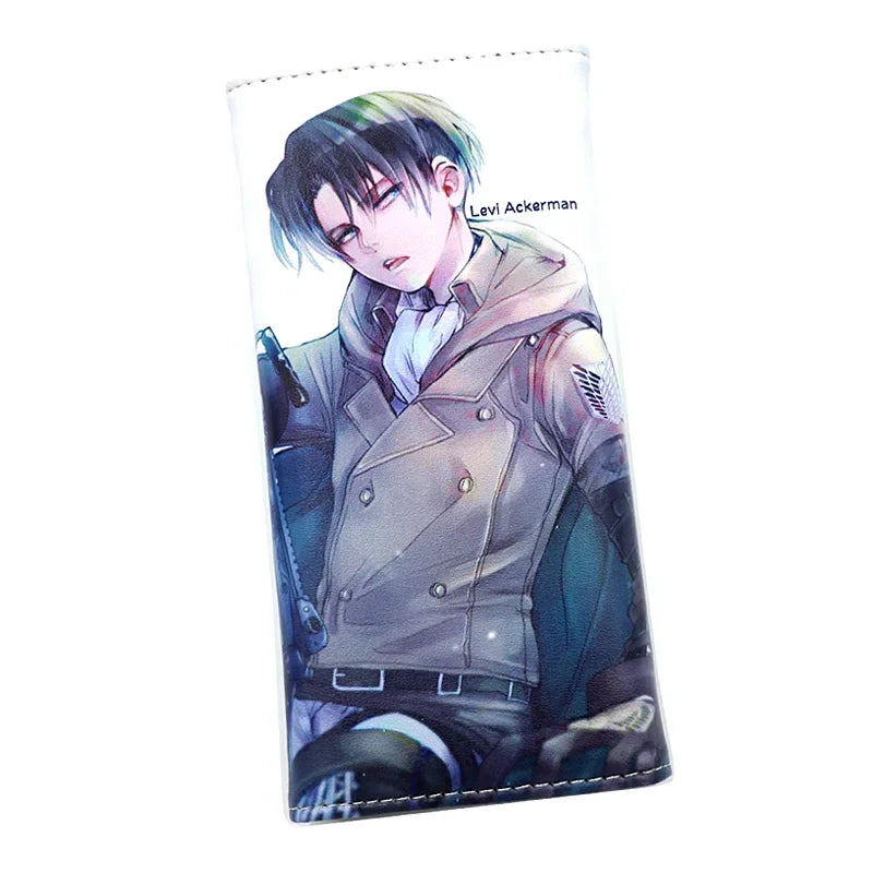 Anime Attack on Titan Long PU Leather Wallet Cartoon Multi-card Holder Purse