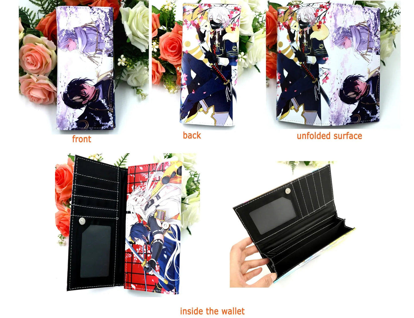 Anime Attack on Titan Long PU Leather Wallet Cartoon Multi-card Holder Purse