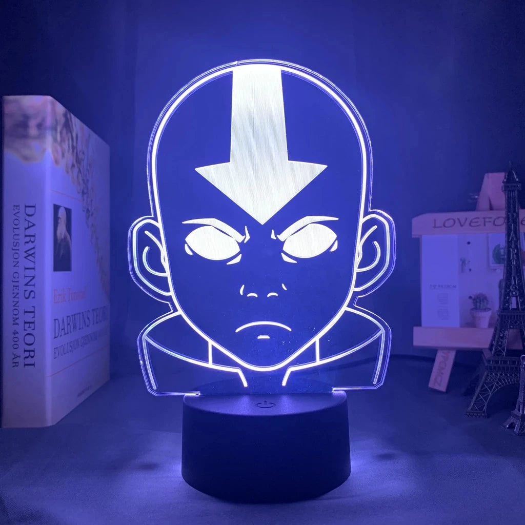 Anime Avatar The Last Airbender  3D LED Lamp Aang Zuko Iroh Toph Beifong Suki Figure Nightlight  for Kids Child Bedroom Decor