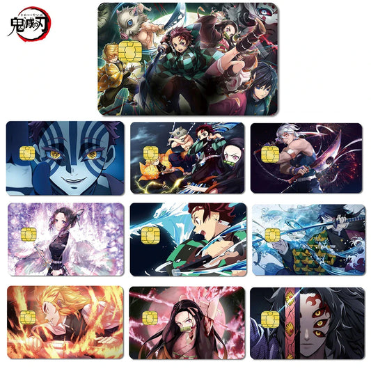 Anime Credit Card Skin Stickers – Pokémon, Yu-Gi-Oh & Bulk Options