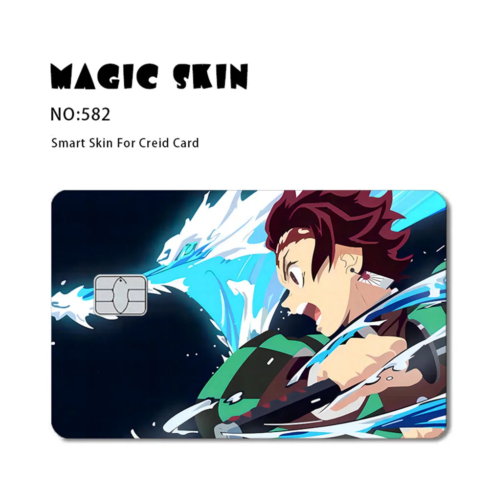 Anime Credit Card Skin Stickers – Pokémon, Yu-Gi-Oh & Bulk Options