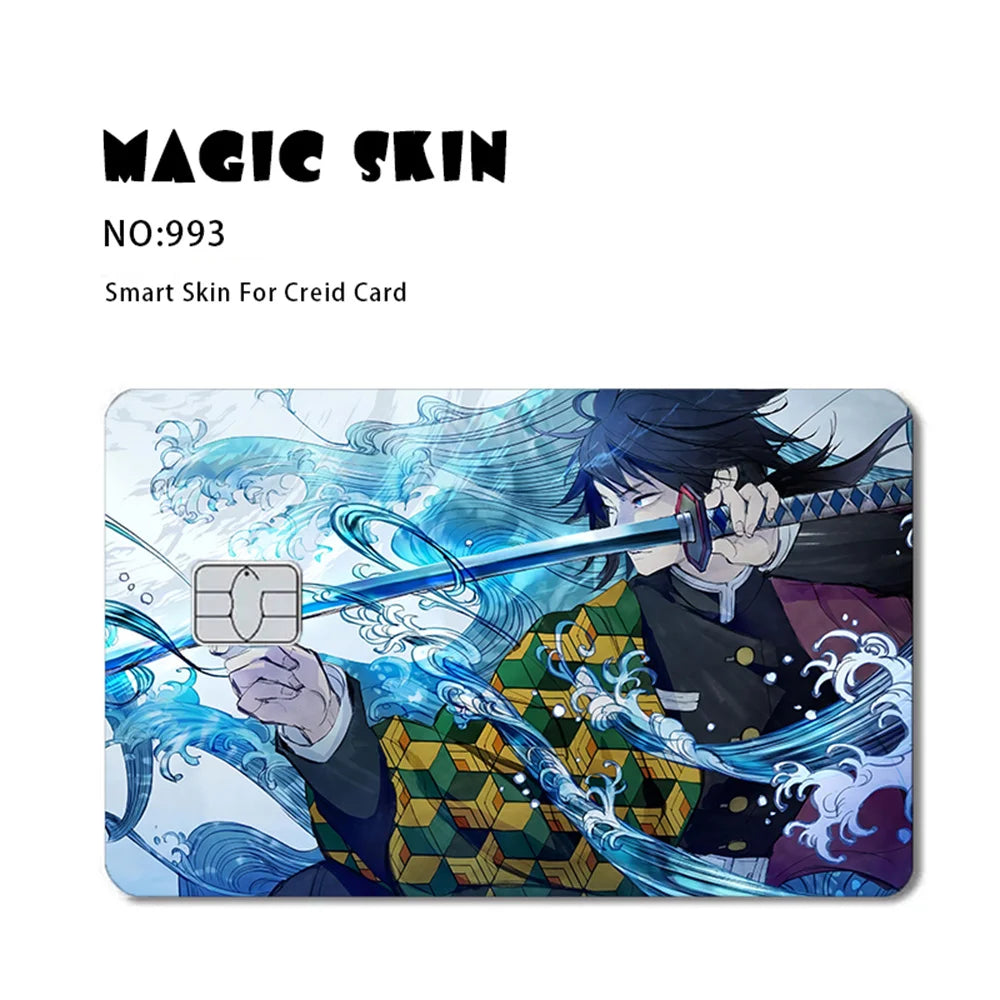 Anime Credit Card Skin Stickers – Pokémon, Yu-Gi-Oh & Bulk Options