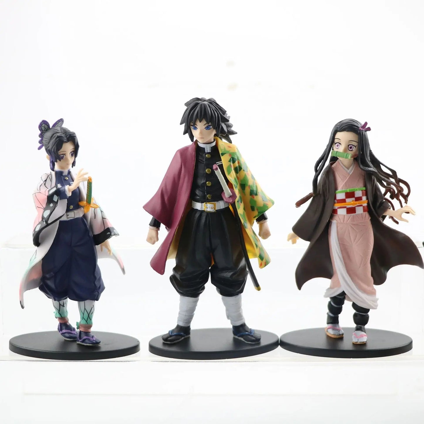 Anime Demon Slayer Figure Kamado Tanjirou Nezuko Action Figures Model Toys Zenitsu Figurine Inosuke Kimetsu No Yaiba Figura