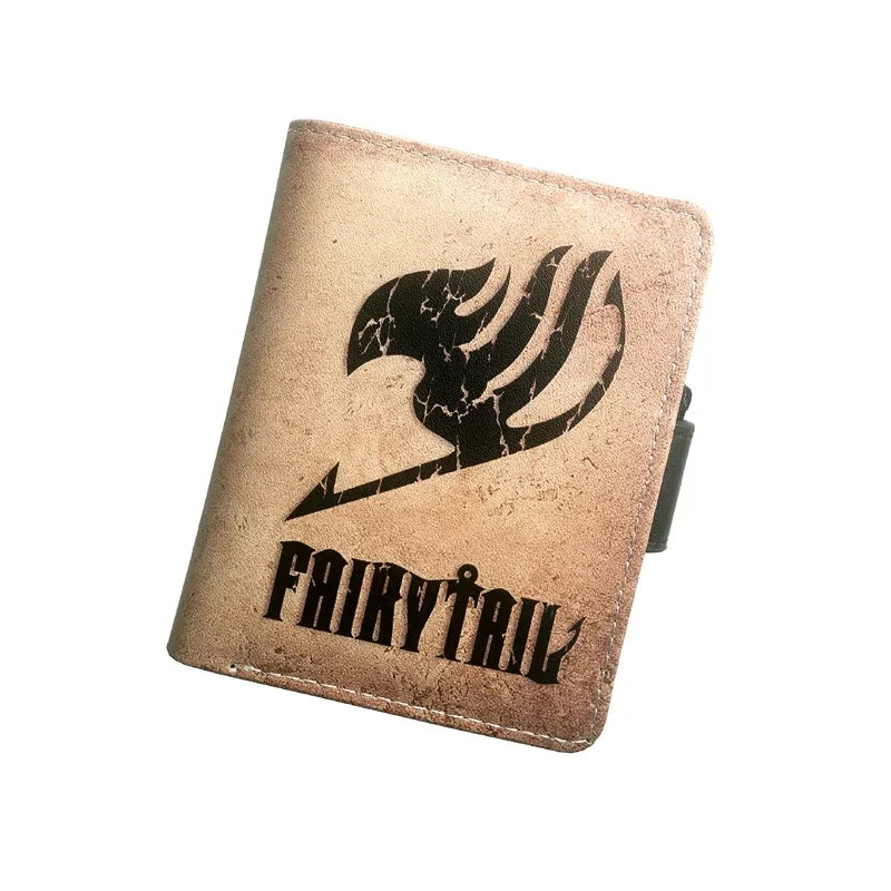 Anime Fairy Tail Men's Folding Wallet Card Holder PU Leather Short Purse