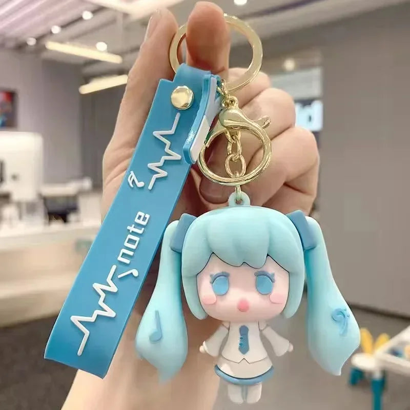 Anime Figure Collection: Hatsune Miku Statue Figurines and Case Widget