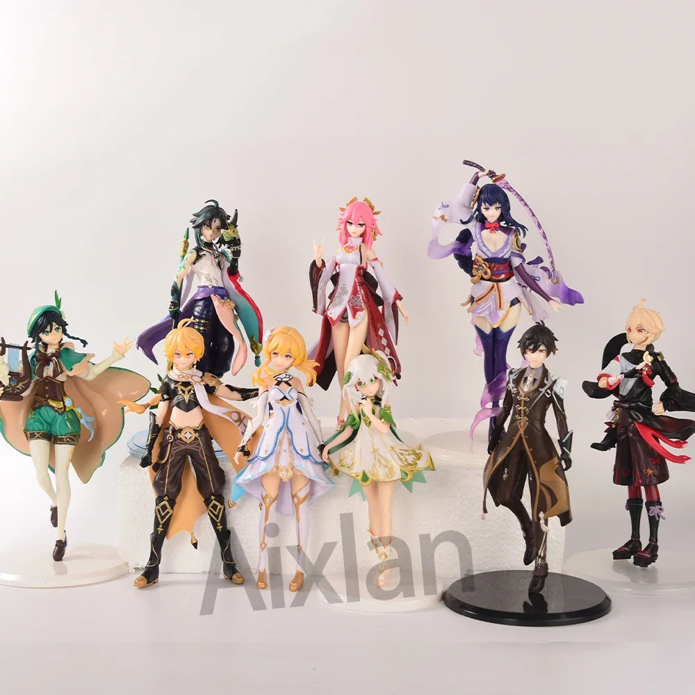 Anime Figure Raiden Shogun Ganyu Yae Miko PVC Action Figure Nahida Venti Figurine Collectible Model Toys Kid Gift