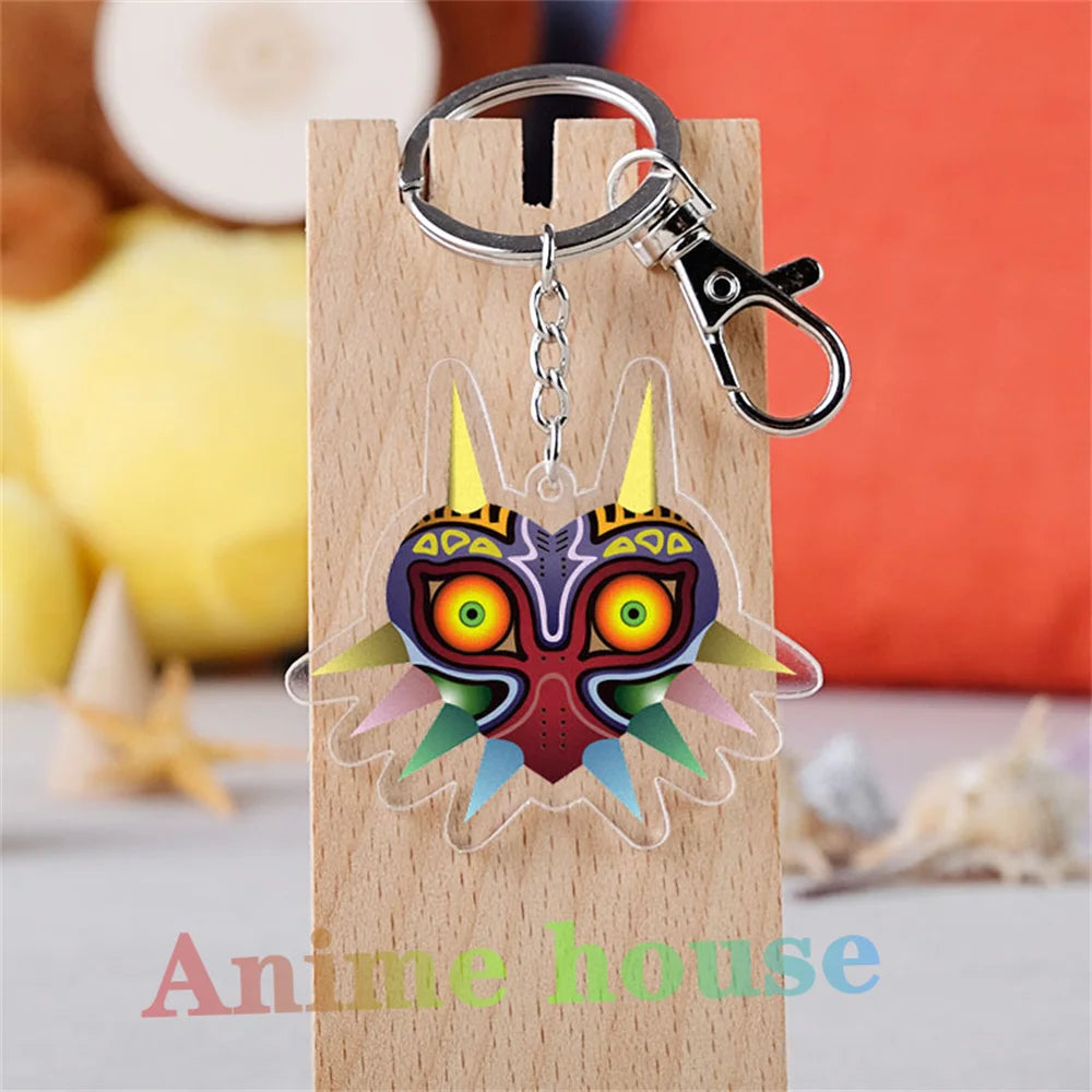 Anime Game Zeldas Hylian Shield Cosplay Acrylic Key Chain Keychain Pendant Prop Accessories Gift