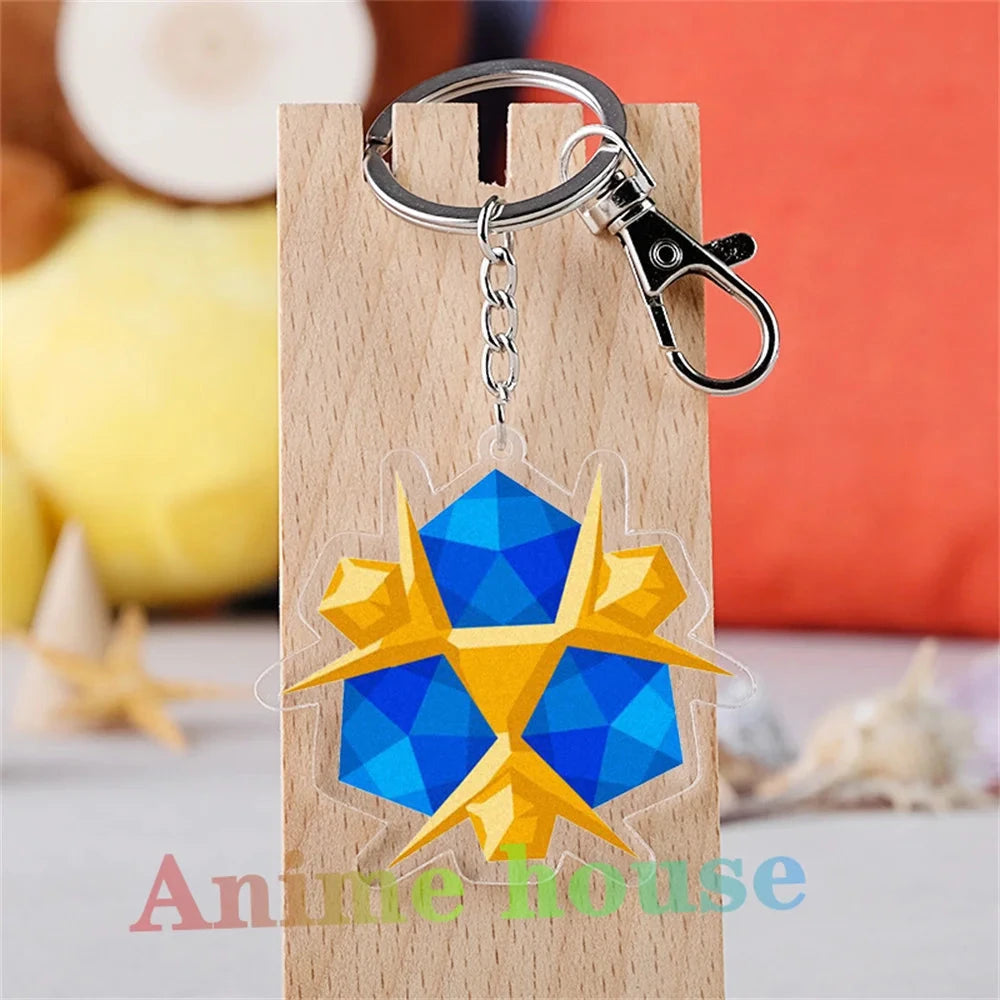 Anime Game Zeldas Hylian Shield Cosplay Acrylic Key Chain Keychain Pendant Prop Accessories Gift