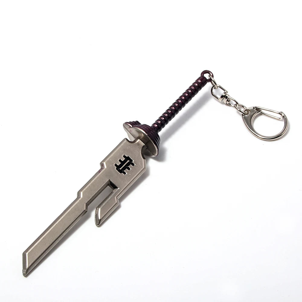 Anime Jujutsu Kaisen Keychain Nanami Kento Fushiguro Toji Weapon Model Pendant Keyring for Men Jewelry