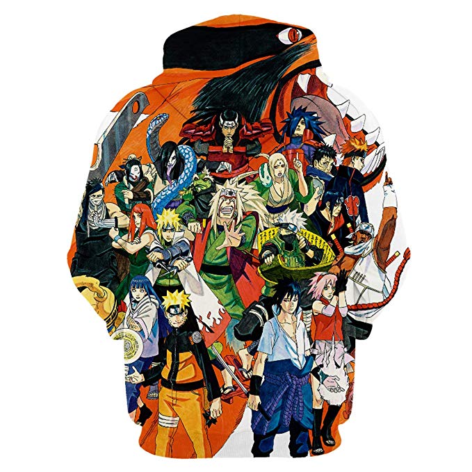 Anime Naruto 3D Hoodies Streetwear Sweatshirt Casual Hoody Men Women 3D Pullover Harajuku Tracksuit Male Hip Hop Hooded DropShip