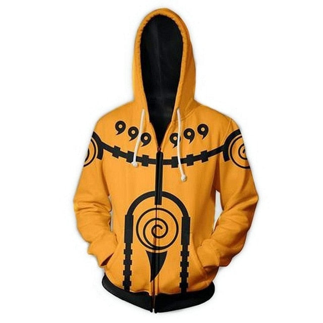 Anime Naruto Kakashi Boruto 3D Hoody Uzumaki Jacket Uchiha Sasuke Akatsuki Tops Hoodies Sweatshirt Thin Zipper Coat Streetwear