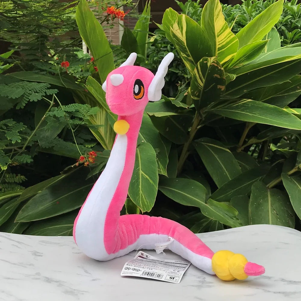 Anime Pokemon Go Shiny Dragonair 26" Pink Dragon Plush Cartoon Soft Stuffed Toy Doll Gift