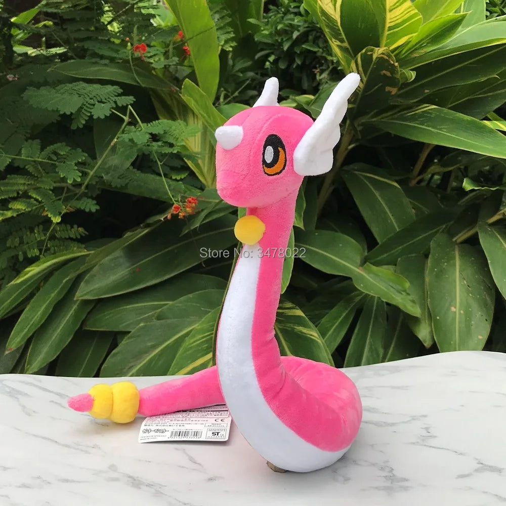 Anime Pokemon Go Shiny Dragonair 26" Pink Dragon Plush Cartoon Soft Stuffed Toy Doll Gift