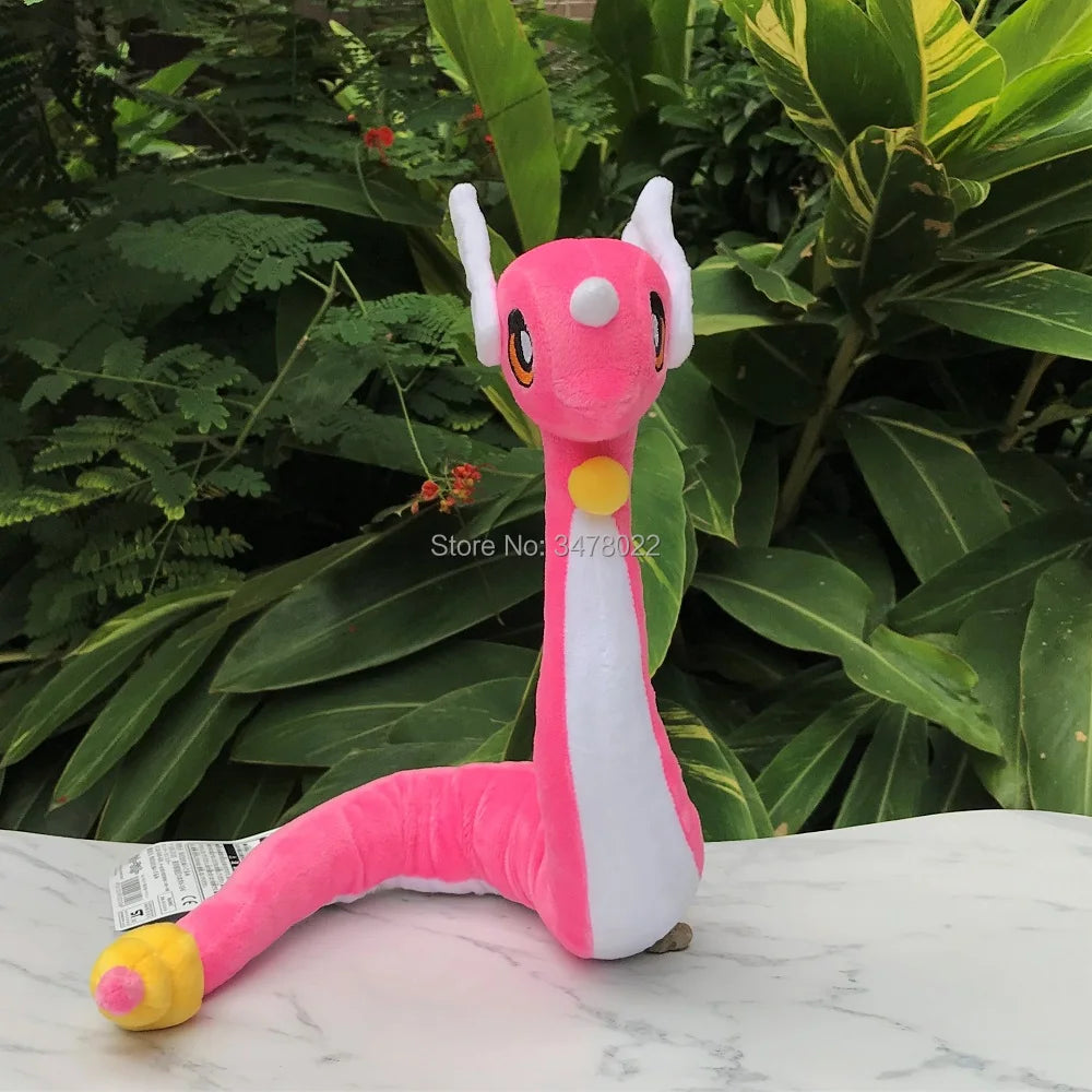 Anime Pokemon Go Shiny Dragonair 26" Pink Dragon Plush Cartoon Soft Stuffed Toy Doll Gift