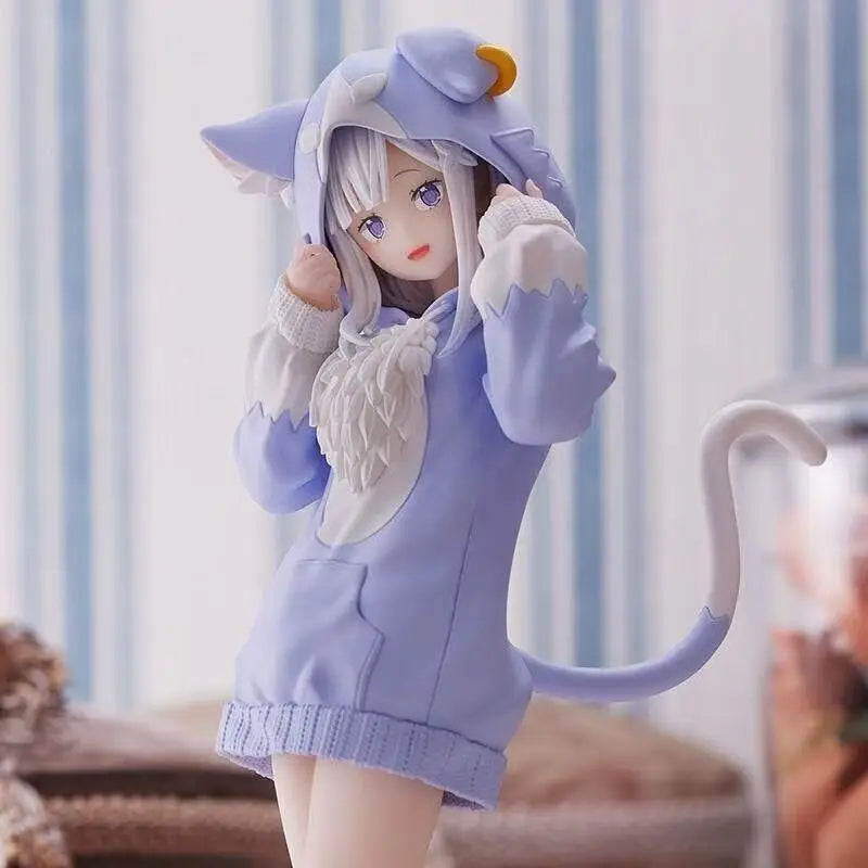 Anime Re:Life In A Different World From Zero kawaii Rem Figure Ram PVC Model Emilia Figurine Hobbies Toys for Birthday Gift