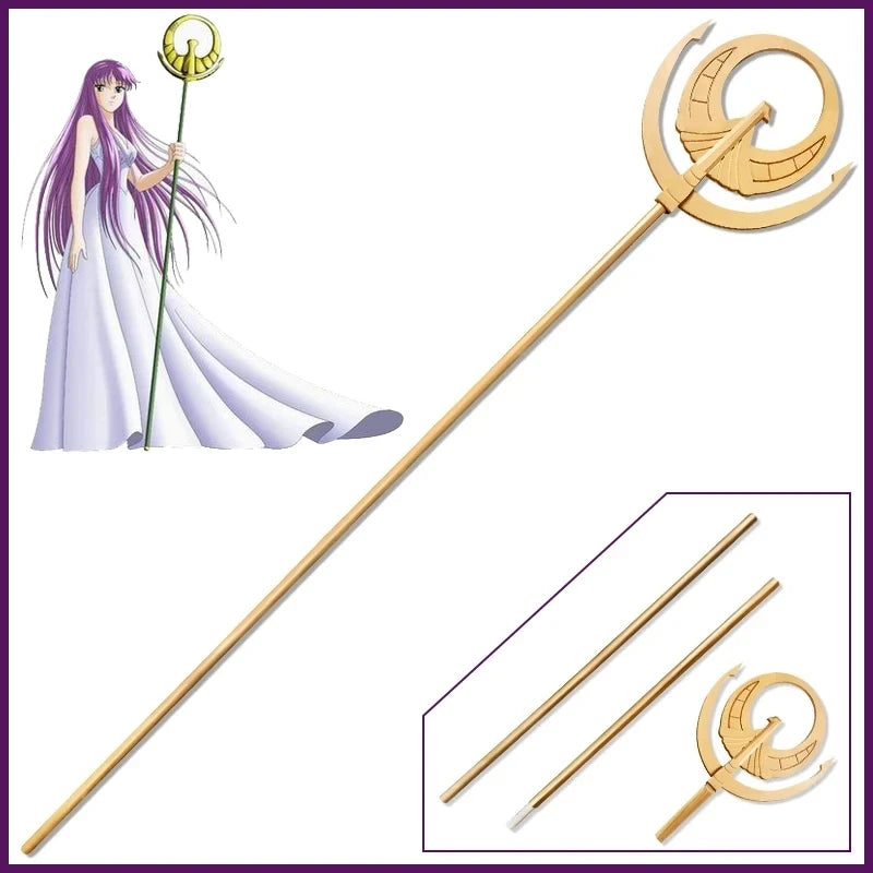 Anime Saint Seiya Omega Athena Staff Cosplay Props Weapon Halloween Carnival Fancy Party Cosplay Props Toys Birthday Gifts 180cm