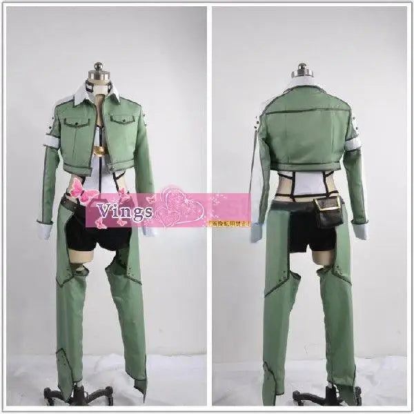 Anime Sword Art Online Cosplay Asada Shino Costume Military Outfits for Women Men SAO Gun Gale Online Cosplay Costumes