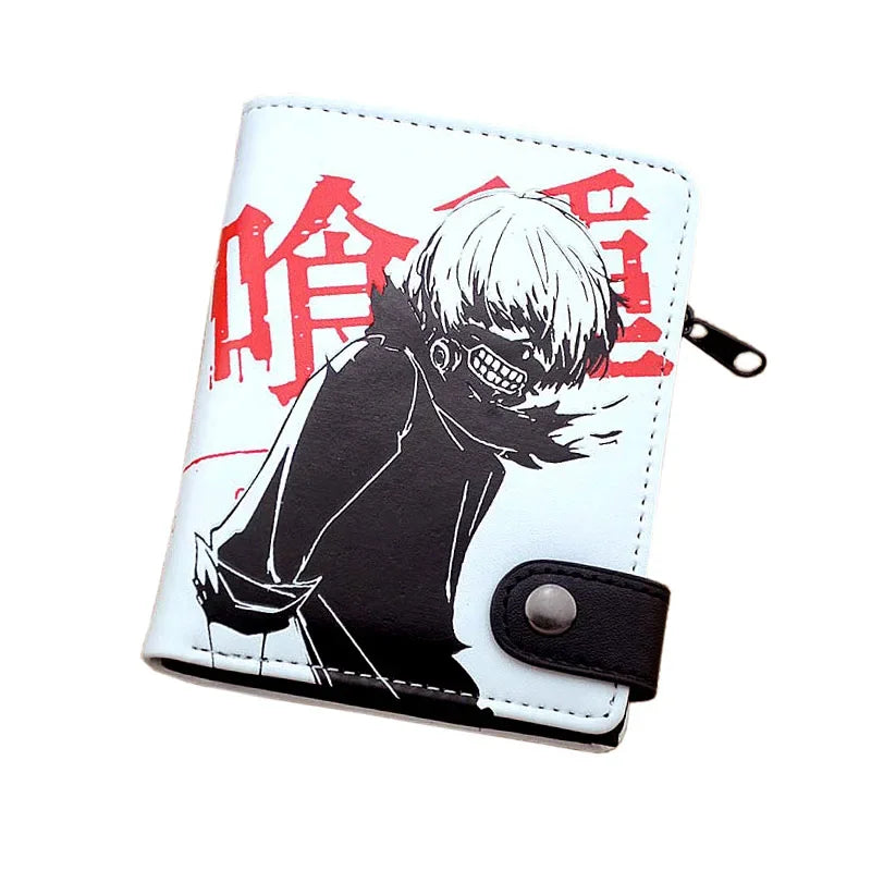 Anime Sword Art Online SAO Kirito Mens PU Short Wallet Asuna Card Holders with Coin Pocket