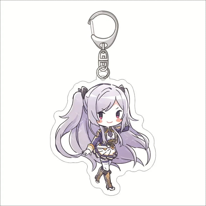 Anime The Eminence In Shadow Keychain Doll Claire Kageno Epsilon Acrylic Keyring Mobile Bag Pendant for Gift Fan Collection