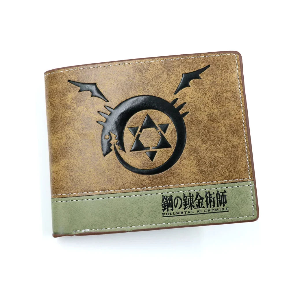 Anime Tokyo Ghoul Kaneki Ken Man Bifold Wallets Khaki Card Holders Coin Purse