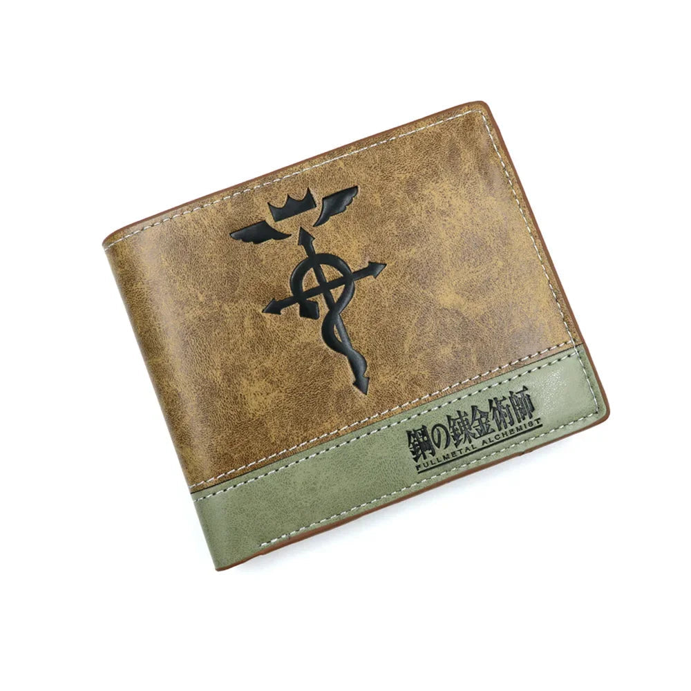 Anime Tokyo Ghoul Kaneki Ken Man Bifold Wallets Khaki Card Holders Coin Purse