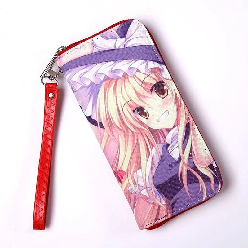 Anime TouHou Project Hakurei Reimu Men's Wallets Kirisame Marisa Cartoon Women Purse