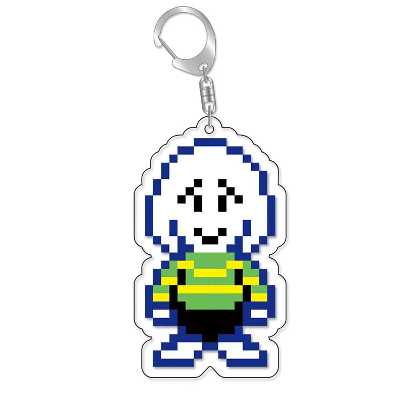 Anime Undertale Acrylic KeyChain Key Ring Men Women Car Cosplay Mobile Phone Bag Pendant Pendant Party Kids Gift Jewelry Toys