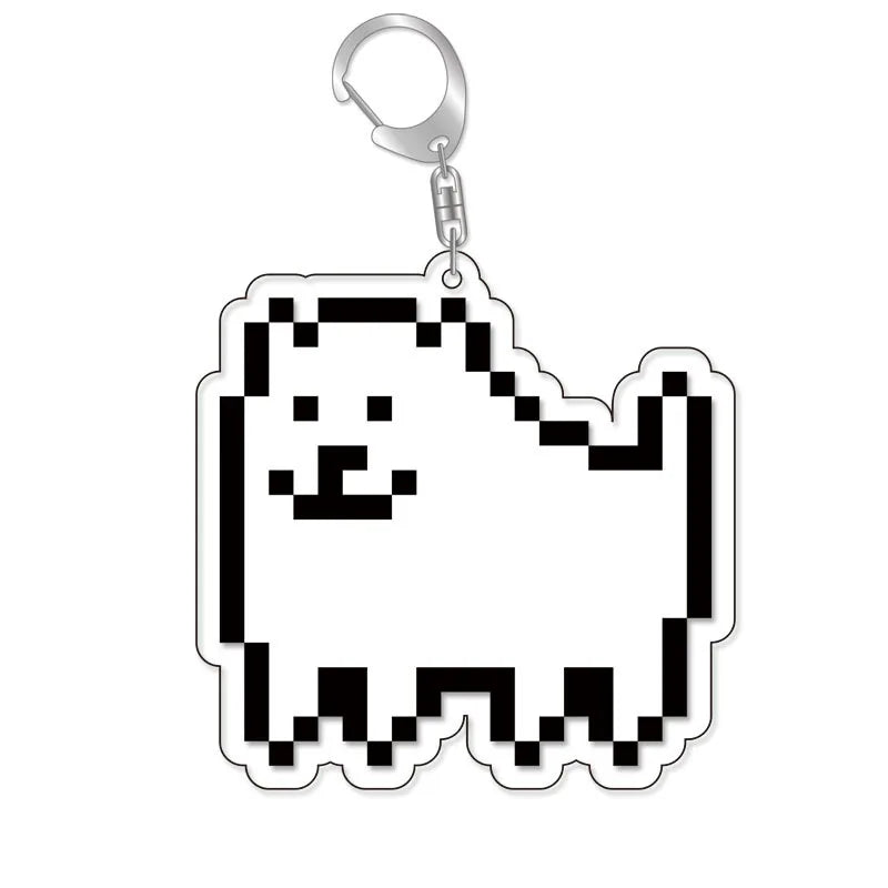 Anime Undertale Acrylic KeyChain Key Ring Men Women Car Cosplay Mobile Phone Bag Pendant Pendant Party Kids Gift Jewelry Toys