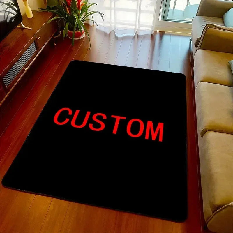 Anime Yu Gi Oh Card Yugioh Blue Eyes White Dragon Carpet Cartoon Floor Mat Living Room Bedroom Area Rug Christmas Family Gift