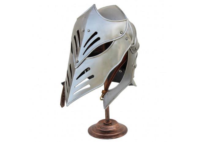 Antiqued Helmet Presentation Stand