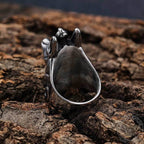 Anubis Stainless Steel Egyptian Mythology Ring - 7